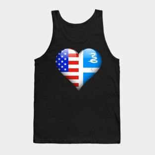 Half American Half Martiniquais - Gift for Martiniquais From Martinique Tank Top